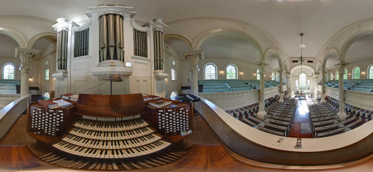 Organ inside Christ Church